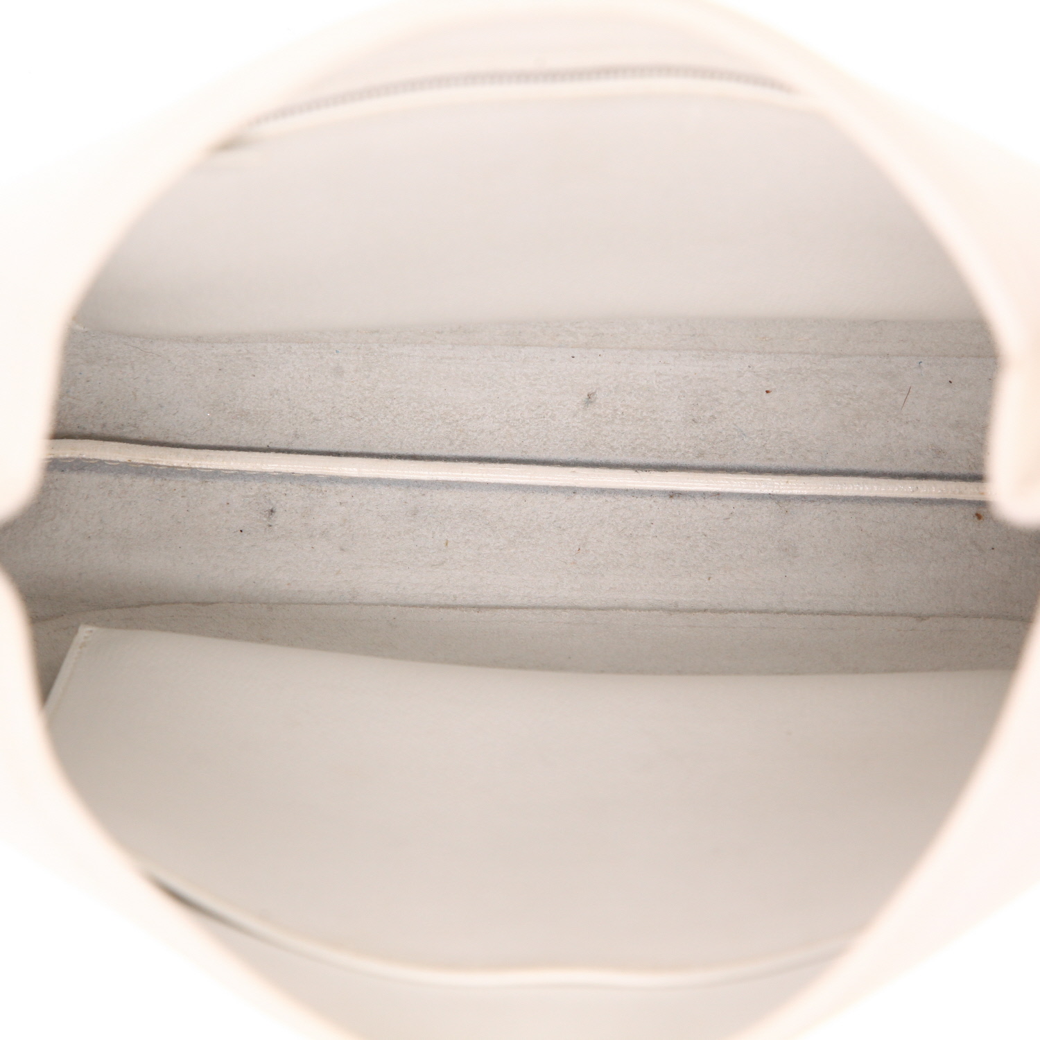 Hermès  Trim handbag  in white and blue jean leather - Detail D3