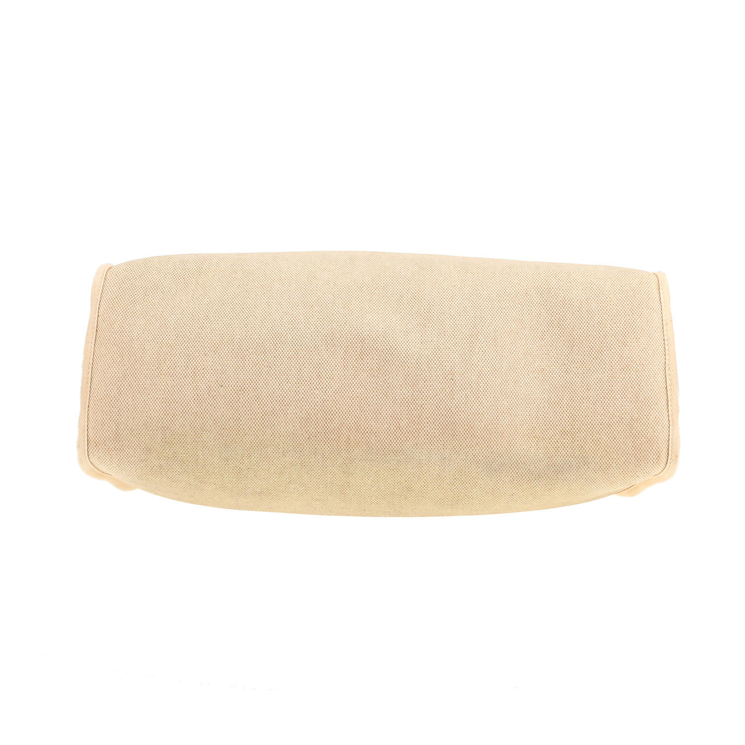 Hermès  Herbag handbag  in beige canvas  and Hunter cowhide - Detail D1