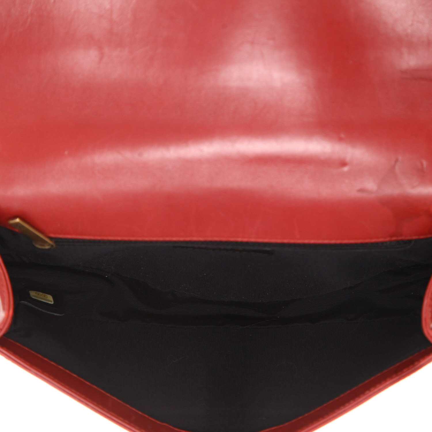 Borsa a tracolla Chanel  Boy in pelle rossa - Detail D3
