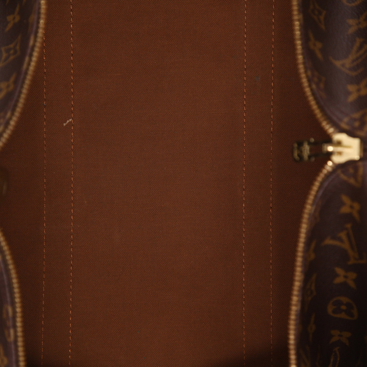 Sac de voyage Louis Vuitton  Keepall 50 en toile monogram marron et cuir naturel - Detail D3