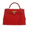 Hermès  Kelly 32 cm handbag  in red Ardenne leather - 360 thumbnail