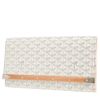 Pochette Goyard  Monte Carlo en toile Goyardine blanche et cuir blanc - 00pp thumbnail