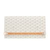 Goyard  Monte Carlo pouch  in white Goyard canvas  and white leather - Detail D4 thumbnail