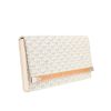 Goyard  Monte Carlo pouch  in white Goyard canvas  and white leather - Detail D5 thumbnail
