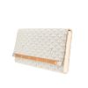 Goyard  Monte Carlo pouch  in white Goyard canvas  and white leather - Detail D9 thumbnail
