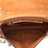 Valentino Garavani  Rockstud shoulder bag  in brown grained leather - Detail D3 thumbnail