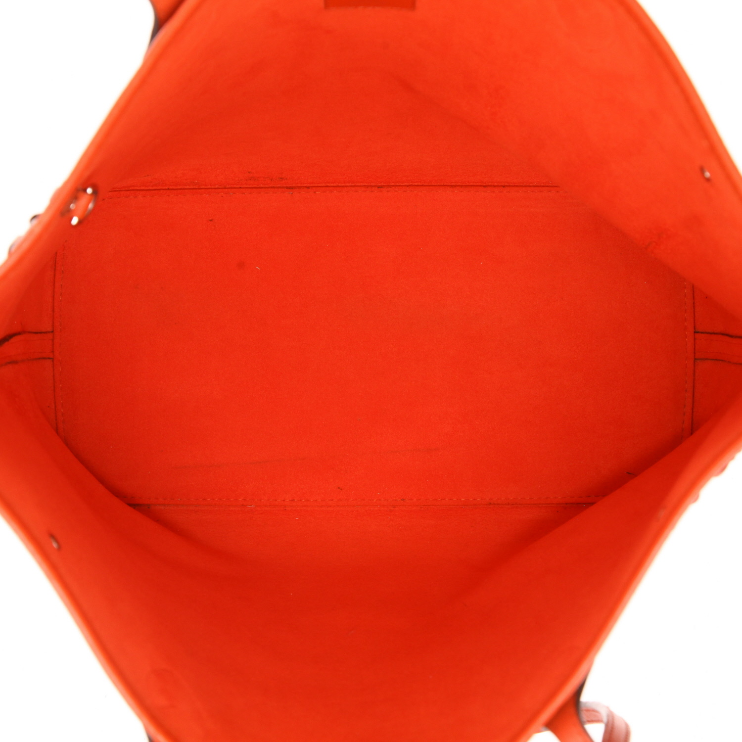 Bolso Cabás Louis Vuitton  Neverfull en cuero Epi naranja - Detail D3