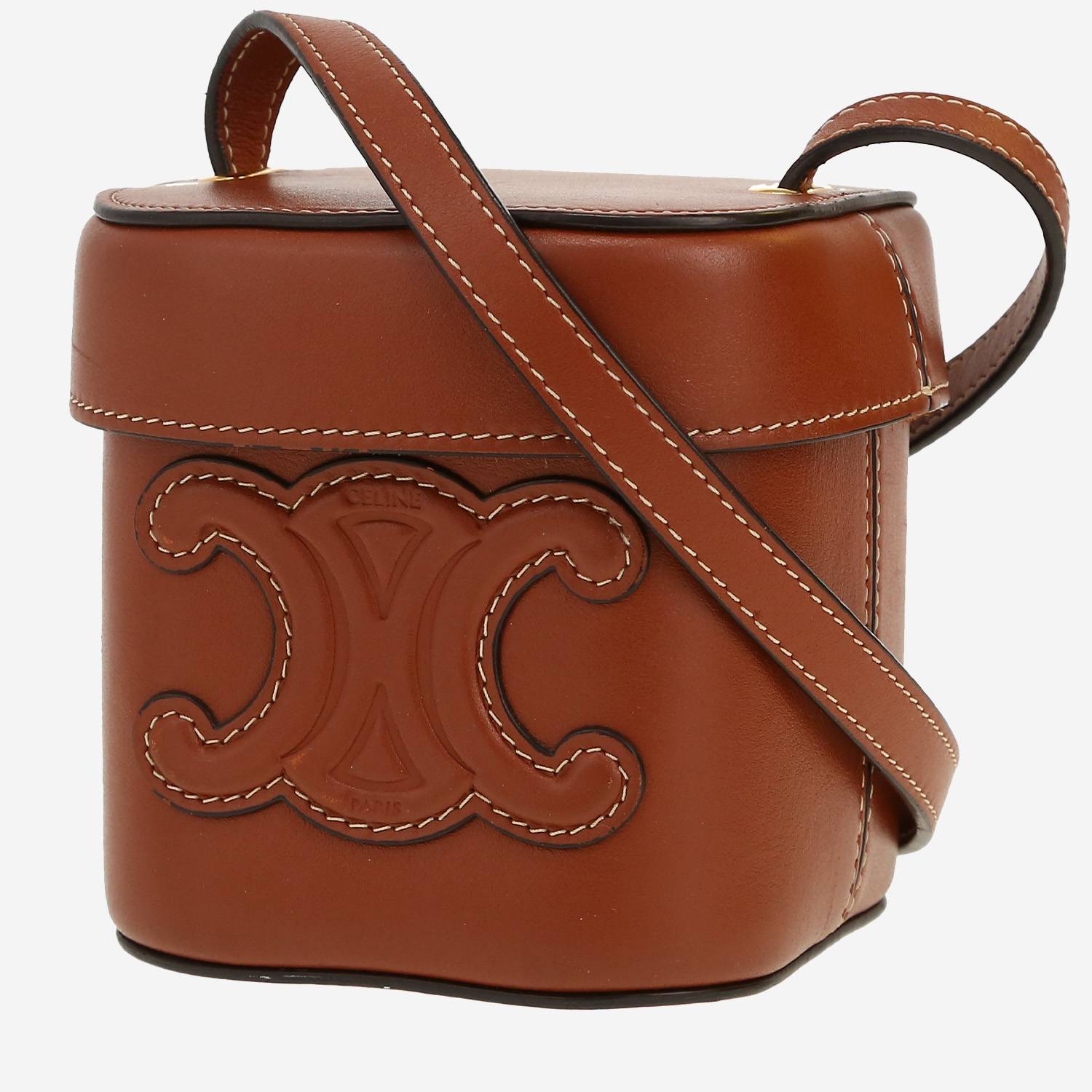 Bolso bandolera Celine   en cuero marrón