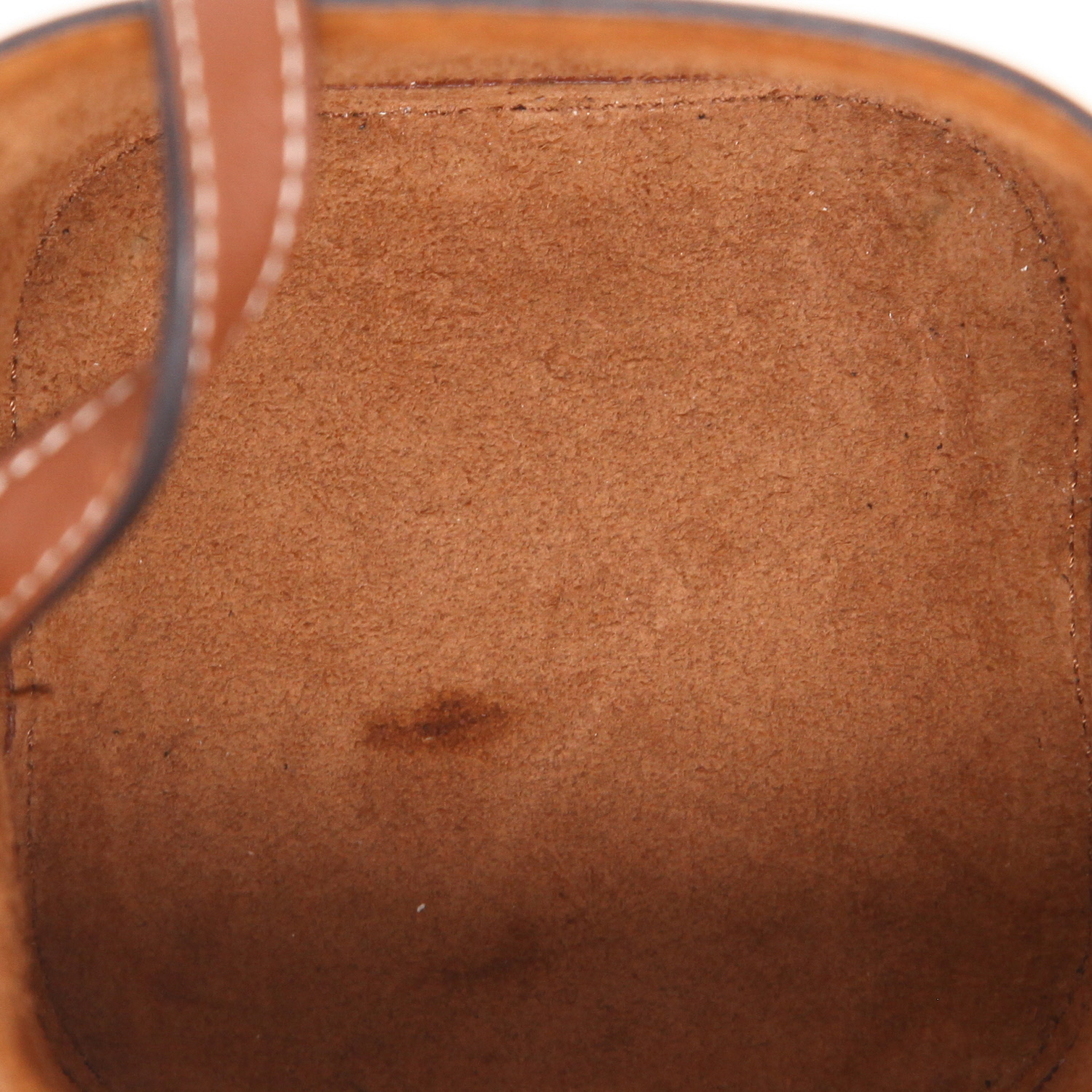 Sac bandoulière Celine   en cuir marron - Detail D3