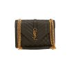 Saint Laurent  Envelope shoulder bag  in khaki grained leather - 360 thumbnail