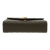 Saint Laurent  Envelope shoulder bag  in khaki grained leather - Detail D1 thumbnail