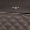 Saint Laurent  Envelope shoulder bag  in khaki grained leather - Detail D2 thumbnail