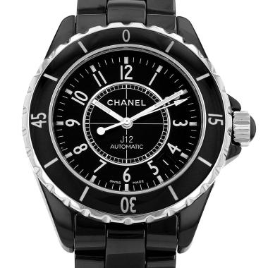 Orologio Chanel J12 in ceramica nera e acciaio Ref: Chanel - H0685  Circa 2006