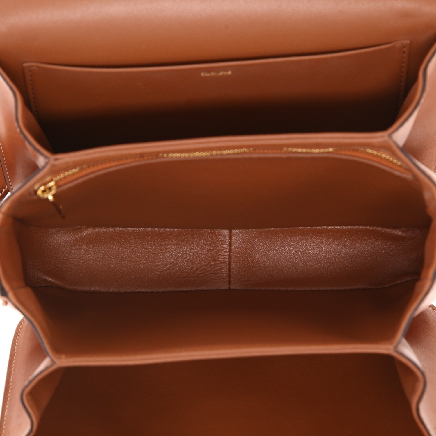 Celine  Triomphe shoulder bag  in natural leather - Detail D3