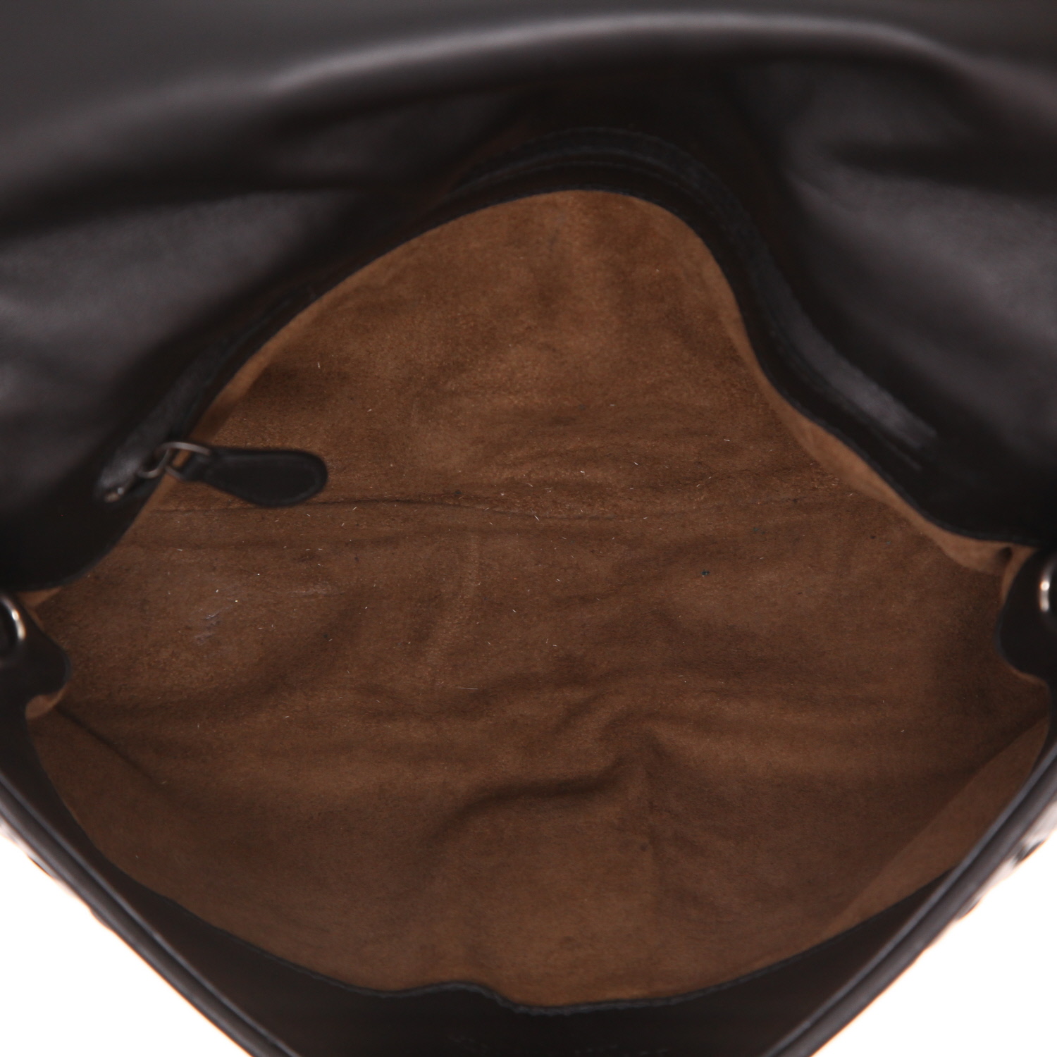 Borsa a tracolla Bottega Veneta   in pelle intrecciata nera - Detail D3