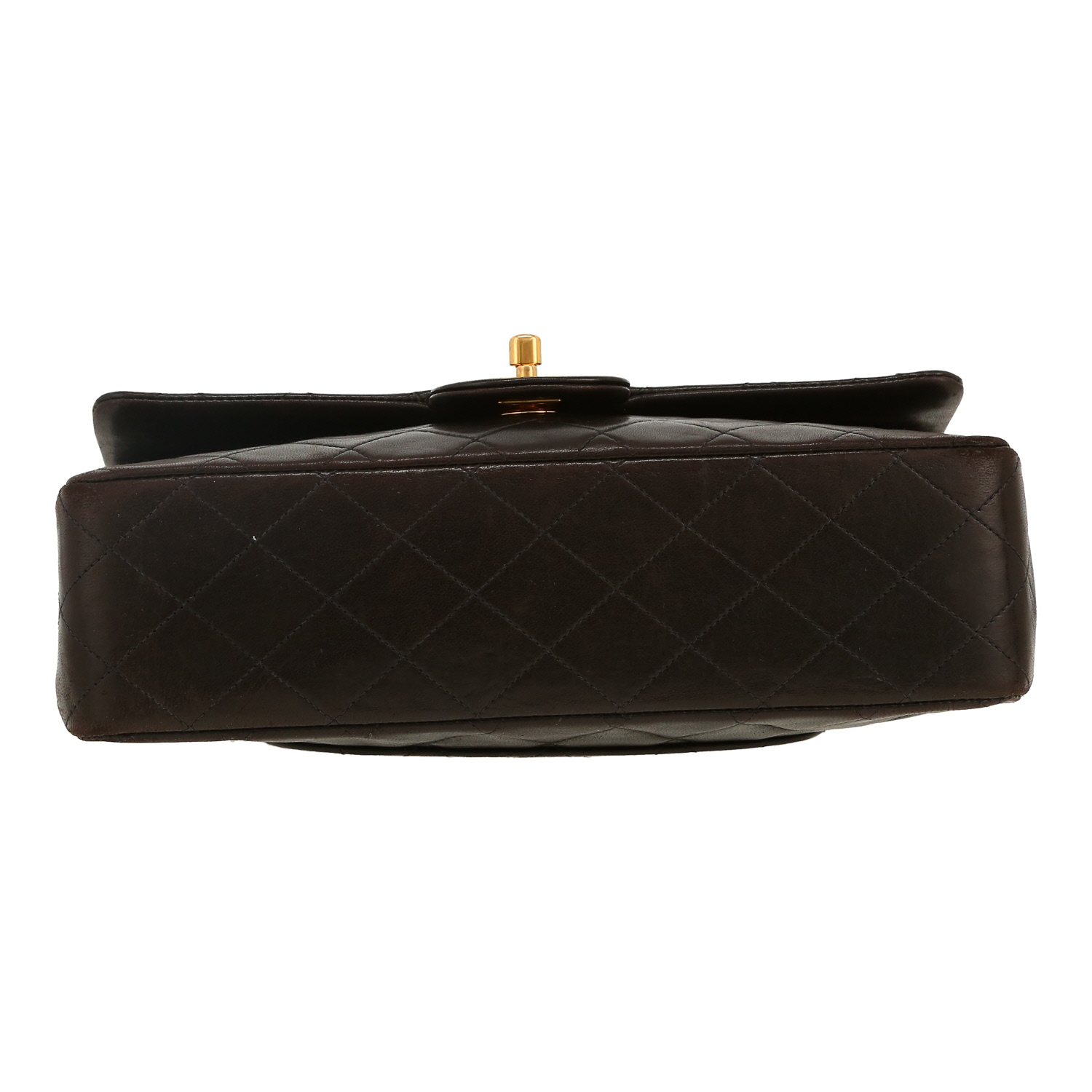 Sac à main Chanel  Timeless Classic en cuir matelassé marron - Detail D1