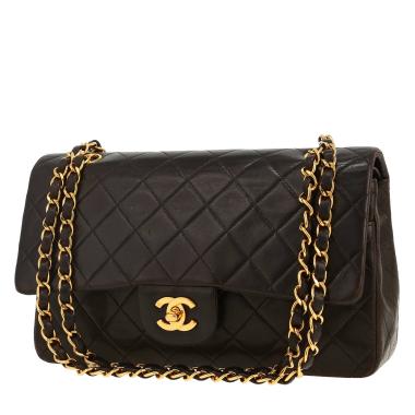 Chanel  Timeless Classic handbag  in brown quilted leather