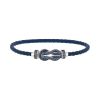 Bracelet Fred Chance Infinie moyen modèle en or blanc et saphirs - 00pp thumbnail