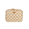Sac bandoulière Prada  Symbole en toile siglée beige et blanche - 360 thumbnail