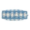 Prada  Re-Edition 1978 handbag  in blue and white raphia  and blue leather - Detail D1 thumbnail
