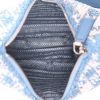 Prada  Re-Edition 1978 handbag  in blue and white raphia  and blue leather - Detail D3 thumbnail