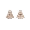 Paire de boucles d'oreilles De Grisogono Ventaglio en or rose et diamants - 00pp thumbnail