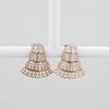 Paire de boucles d'oreilles De Grisogono Ventaglio en or rose et diamants - 360 thumbnail