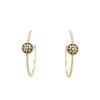 Paire de boucles d'oreilles Dior Rose des vents en or jaune, malachite et diamants - 00pp thumbnail