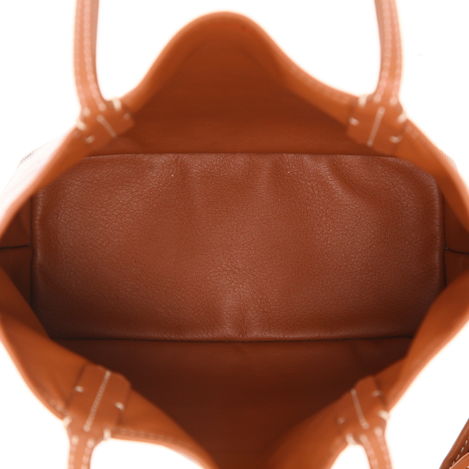 Bolso Cabás Goyard  Anjou mini  en tela Goyardine marrón y cuero marrón - Detail D3