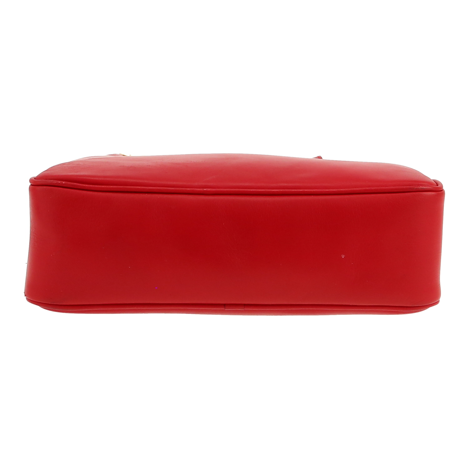 Bolso de Celine vintage, de cuero rojo, para llevar al hombro o en la mano - Detail D1