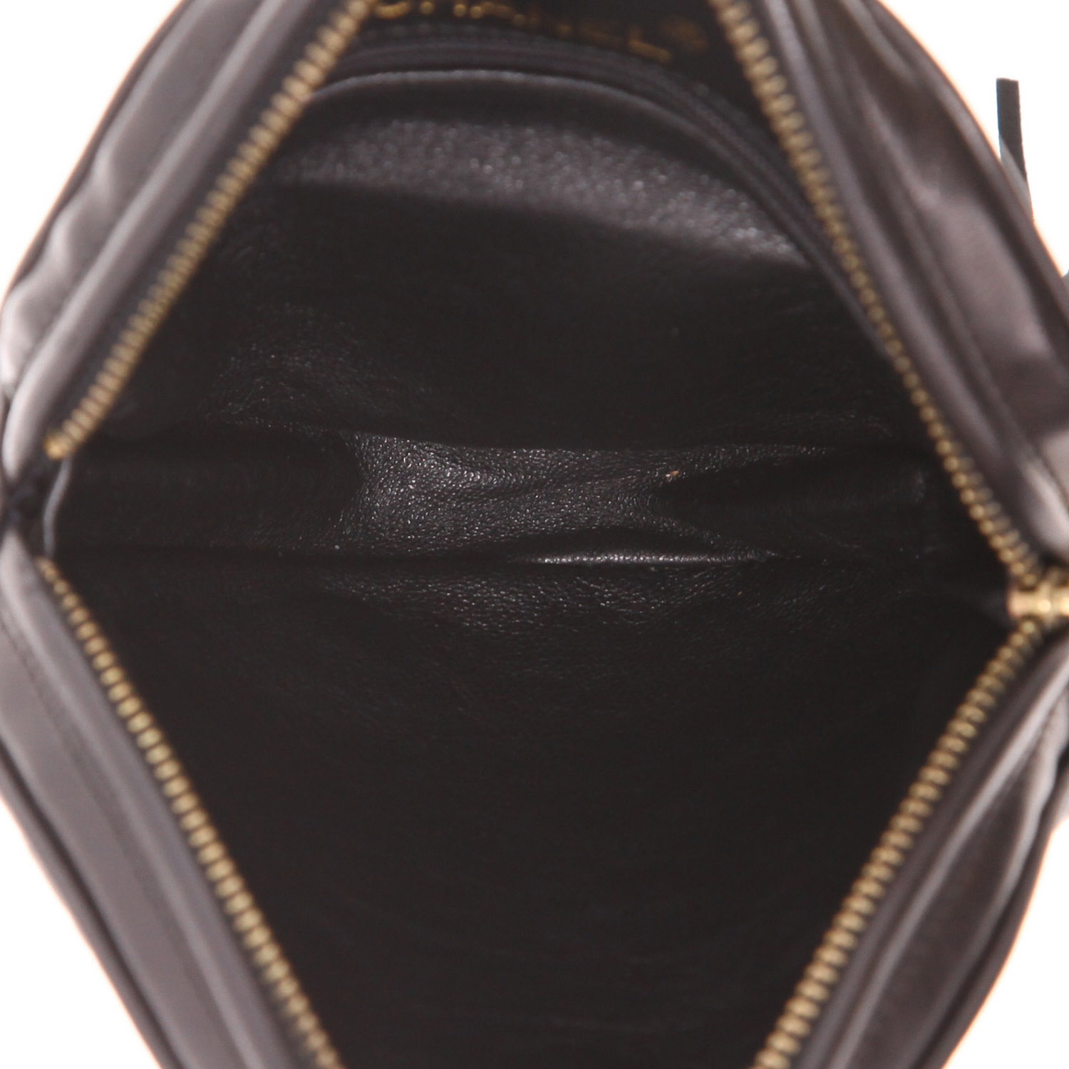Bolso de mano Chanel  Vintage en cuero acolchado negro - Detail D3