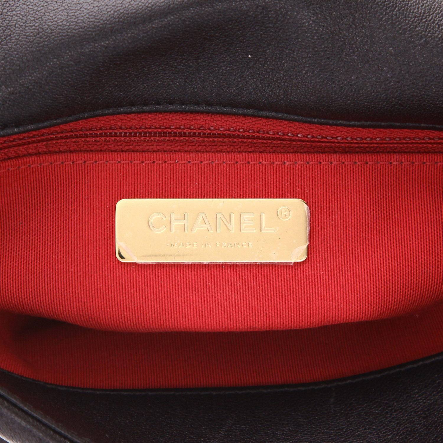 Borsa a tracolla Chanel  19 in pelle trapuntata nera - Detail D2