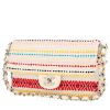Bolso de mano Chanel  Timeless en lona blanca y multicolor y cuero blanco - 00pp thumbnail