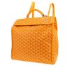 Sac à dos Goyard  Saint Leger en toile Goyardine jaune et cuir jaune - 00pp thumbnail