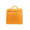 Sac à dos Goyard  Saint Leger en toile Goyardine jaune et cuir jaune - 360 thumbnail
