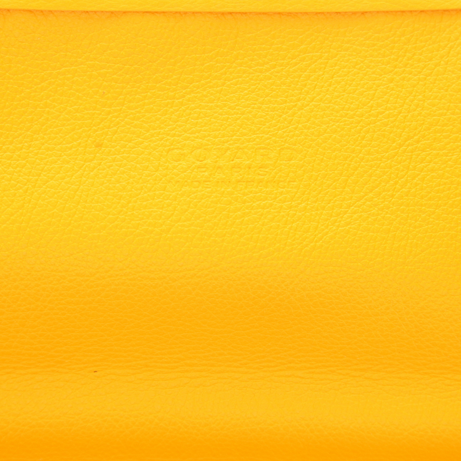 Sac à dos Goyard  Saint Leger en toile Goyardine jaune et cuir jaune - Detail D2