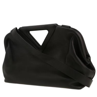 Bottega Veneta  Point shoulder bag  in black leather