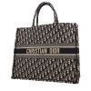 Sac cabas Dior  Book Tote grand modèle  en toile monogram Oblique bleue et beige - 00pp thumbnail