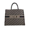 Shopping bag Dior  Book Tote modello grande  in tessuto a monogramma Oblique blu e beige - 360 thumbnail