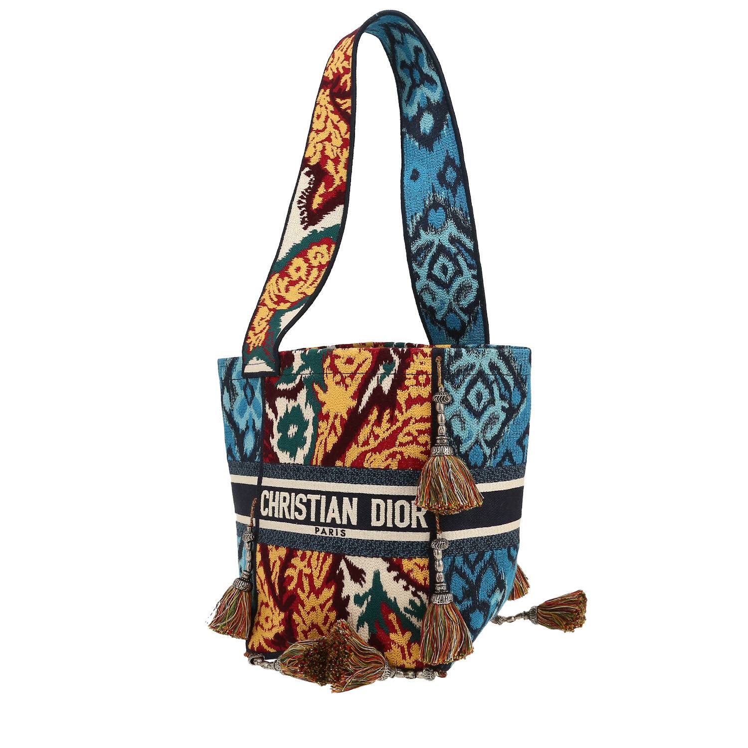 Sac porté épaule Dior  D-Bubble en toile multicolore - 00pp