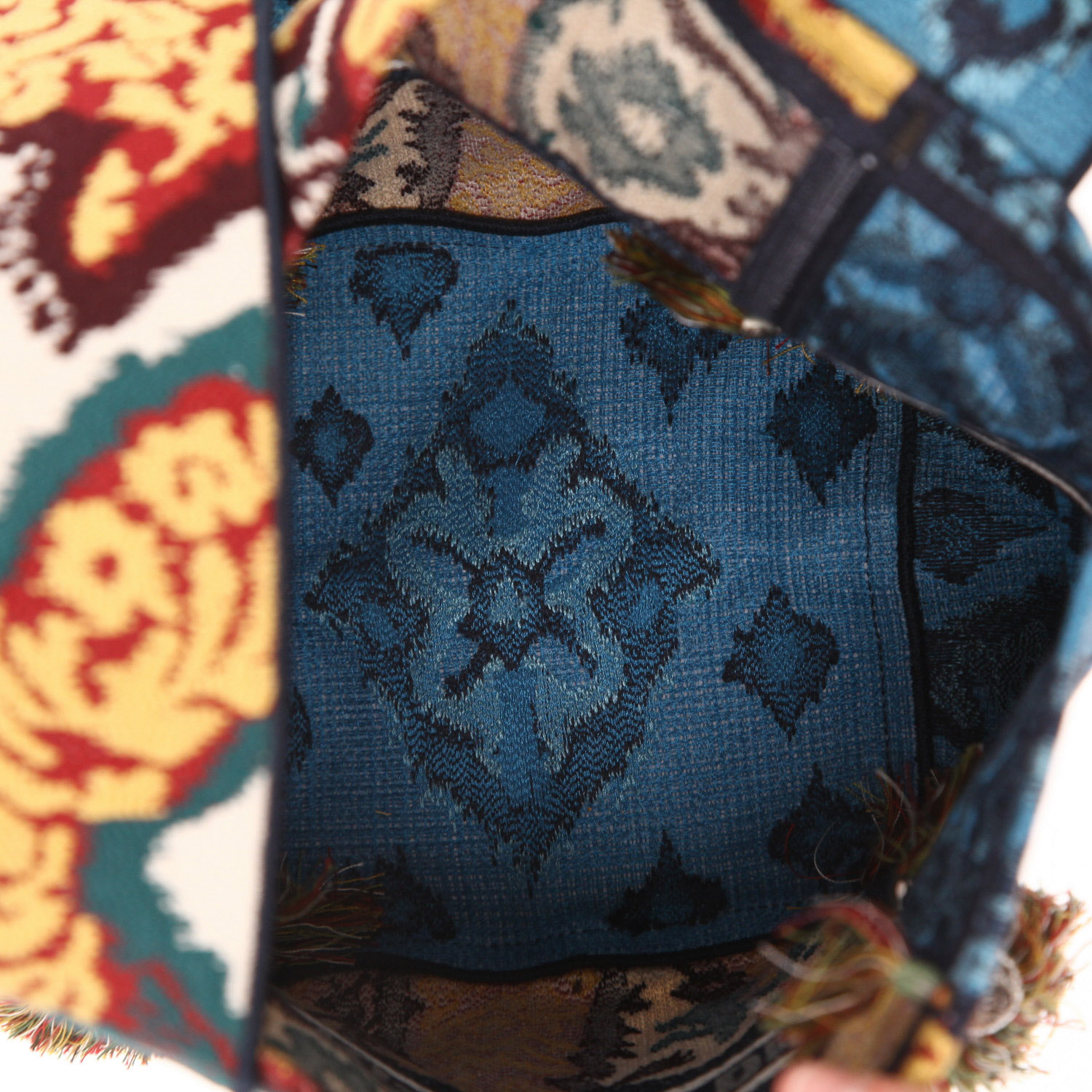 Dior  D-Bubble shoulder bag  in multicolor canvas - Detail D3