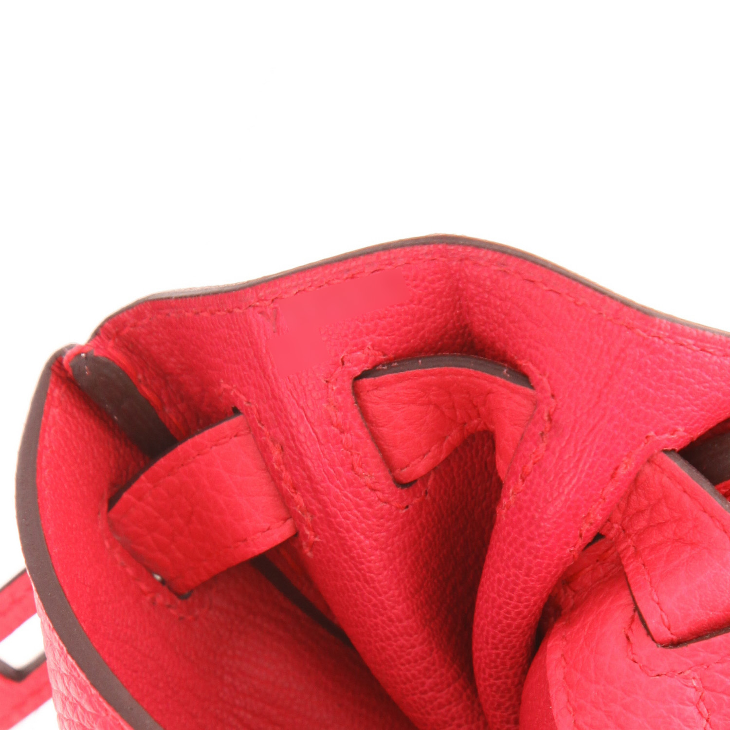 Hermès  Kelly Ado backpack  in Rose extrême togo leather - Detail D4