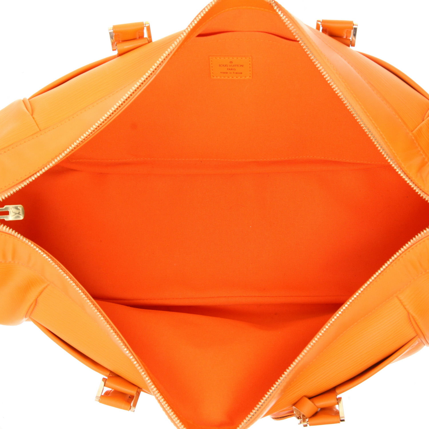 Borsa Louis Vuitton   in pelle Epi arancione - Detail D3