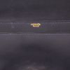 Hermès  Vintage handbag  in navy blue box leather - Detail D2 thumbnail