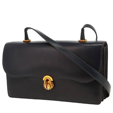 Borsa Hermès  Vintage in pelle box blu marino