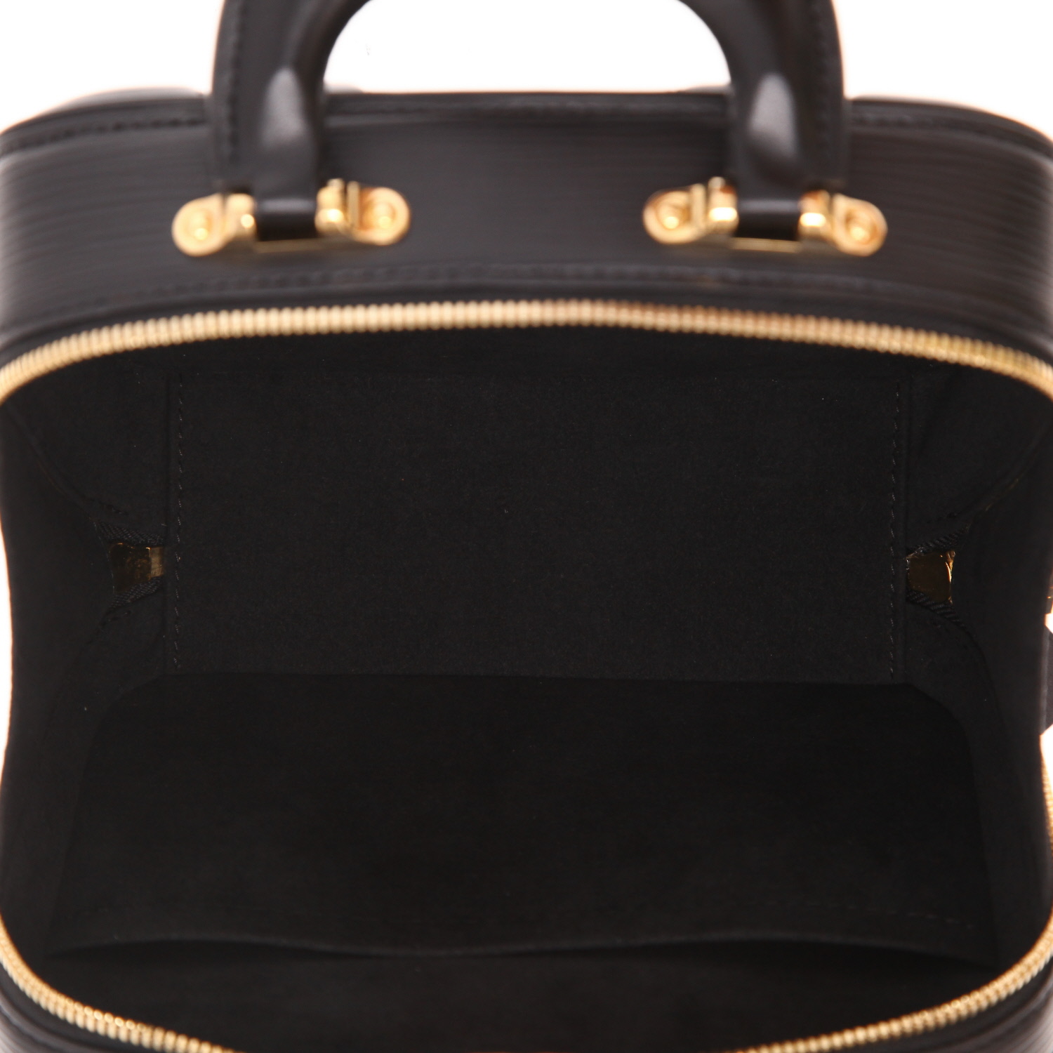 Bolso bandolera Louis Vuitton  Valisette BB en cuero Epi negro - Detail D3