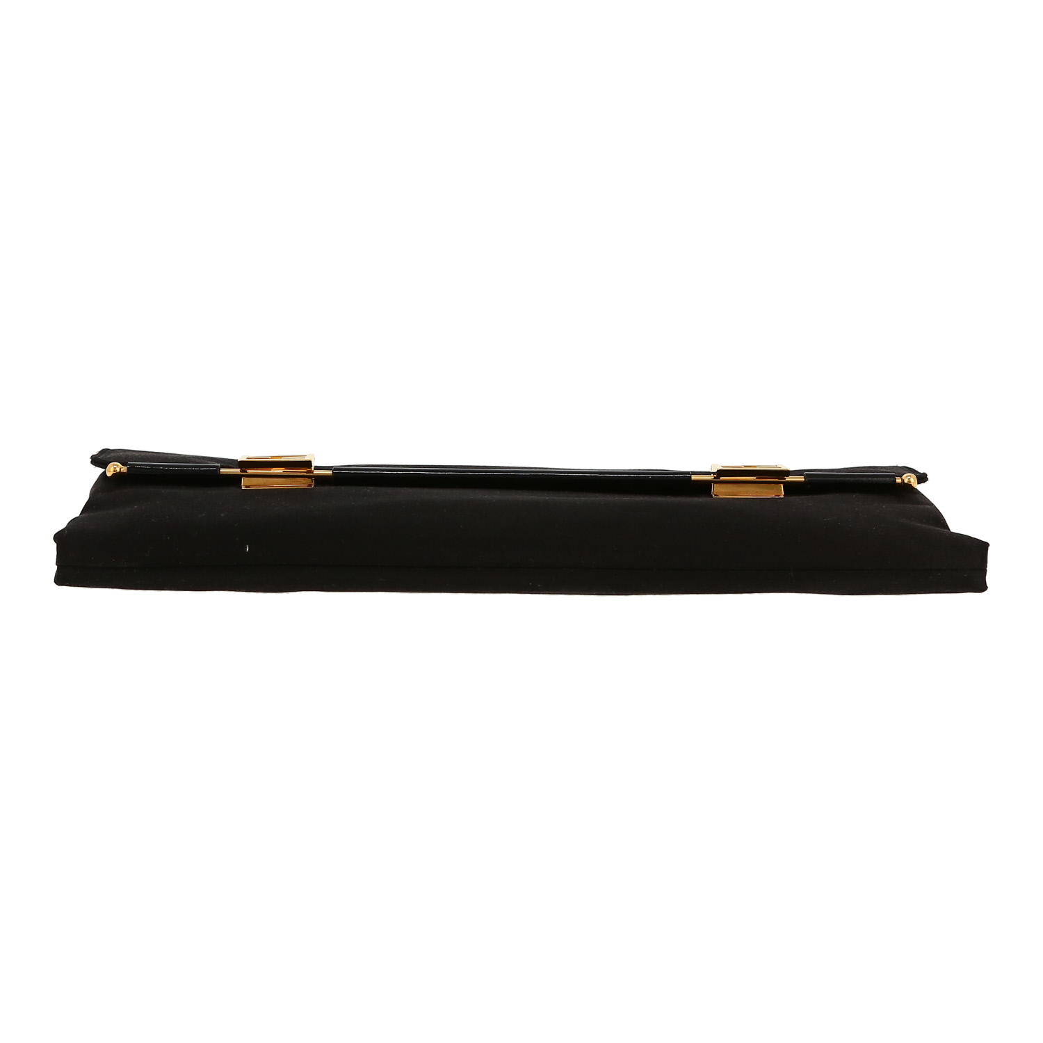 Fendi pouch in black satin - Detail D1