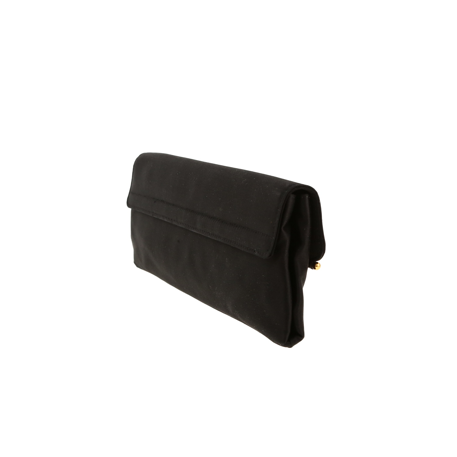 Fendi pouch in black satin - Detail D6