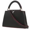 Louis Vuitton  Capucines BB handbag  in grey leather taurillon clémence  and fuchsia piping - 00pp thumbnail