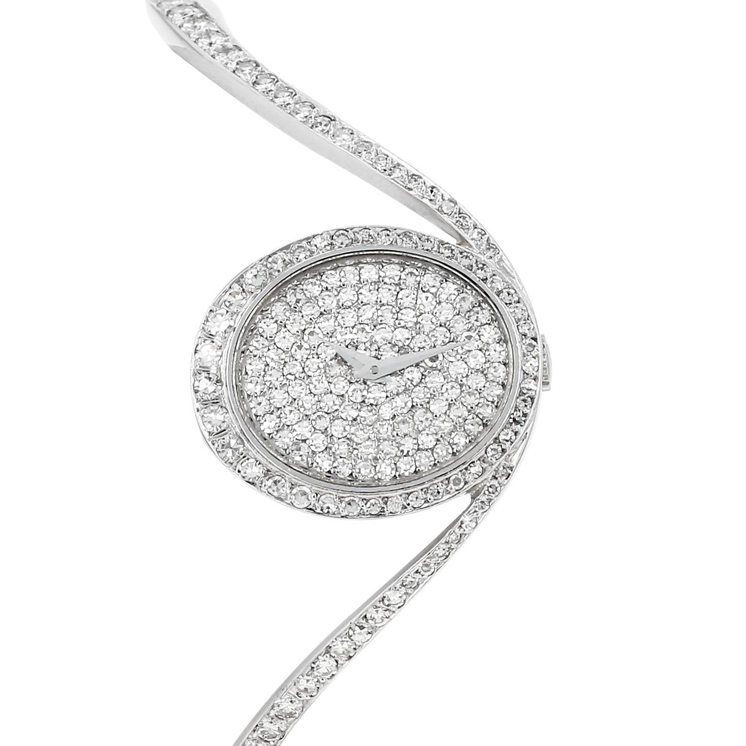 Reloj Chopard Vintage de oro blanco y diamantes Circa 1990 - 00pp
